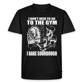 Sourdough Starter Sourdough Bread Baking Fans Baking - Men's Premium Organic T-Shirt - black - Front - Nico (187cm)