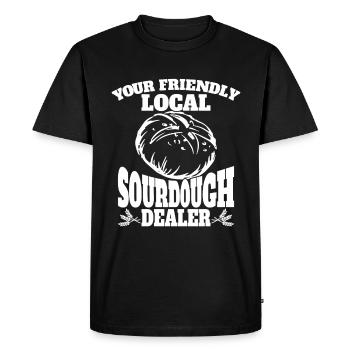 Sourdough Starter Sourdough Bread Baking Fans Baking - Men's Premium Organic T-Shirt - black - Front - Nico (187cm)