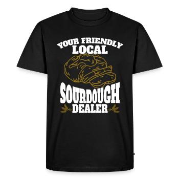Sourdough Starter Sourdough Bread Baking Fans Baking - Men's Premium Organic T-Shirt - black - Front - Nico (187cm)