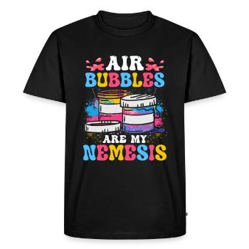 Cool Artist Art Acrylic Painting Casting Color - T-shirt Premium bio Homme - noir - Devant - Nico (187cm)