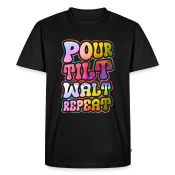 Cool Artist Art Acrylic Painting Casting Color - T-shirt Premium bio Homme - noir - Devant - Nico (187cm)