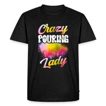 Cool Artist Art Acrylic Painting Casting Color - T-shirt Premium bio Homme - noir - Devant - Nico (187cm)