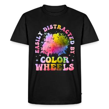Artiste cool Art Acrylique Peintre Casting Couleur - T-shirt Premium bio Homme - noir - Devant - Nico (187cm)