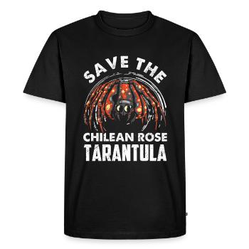 Save the Chilean Rose Tarantula - Tarantula - T-shirt Premium bio Homme - noir - Devant - Nico (187cm)