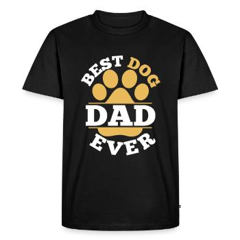 Pug Dog Breed Pet - Meilleur père de chien de tous les temps - T-shirt Premium bio Homme - noir - Devant - Nico (187cm)