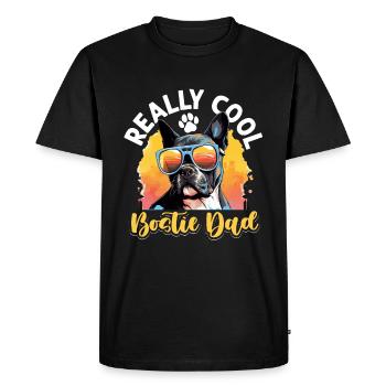 Boston Terrier Bostie Dog Breed Pet - T-shirt Premium bio Homme - noir - Devant - Nico (187cm)