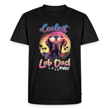 Labrador Retriever Dog Race Pet - T-shirt Premium bio Homme - noir - Devant - Nico (187cm)