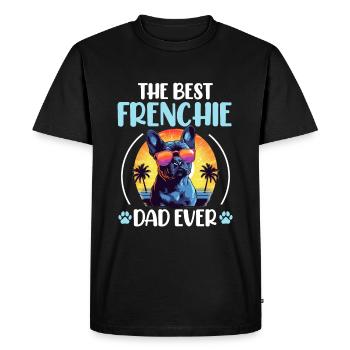 French Bulldog Frenchie Dog Pet The Best Frenchie - Men's Premium Organic T-Shirt - black - Front - Nico (187cm)