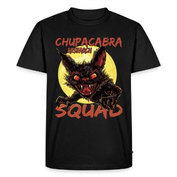 « Chupacabra Research Squad » monstre mythique, - T-shirt Premium bio Homme - noir - Devant - Nico (187cm)
