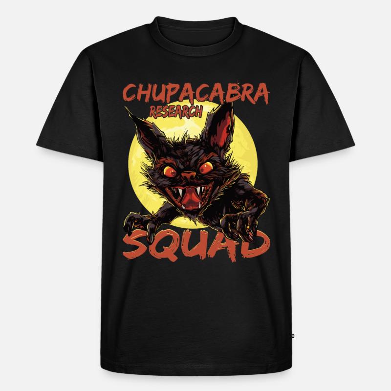 „Chupacabra Research Squad“ Mythisches Monster, - Männer Premium Bio T-Shirt - Schwarz