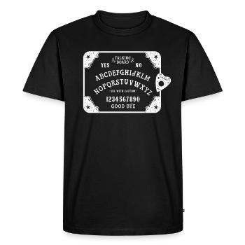 Ghost Hunter Creepy Adventure, Paranormal - Men's Premium Organic T-Shirt - black - Front - Nico (187cm)