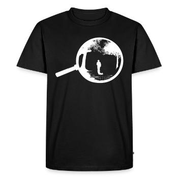 Ghost Hunter Creepy Adventure, Paranormal - Men's Premium Organic T-Shirt - black - Front - Nico (187cm)