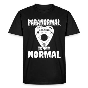 Ghost Hunter Creepy Adventure, Paranormal - Men's Premium Organic T-Shirt - black - Front - Nico (187cm)