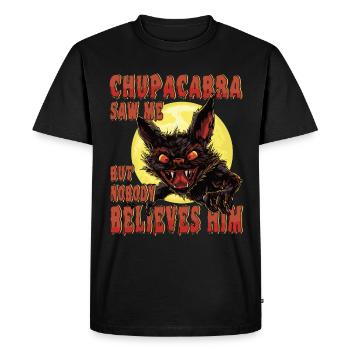 Monstre mythique - Monstre cryptide - Drôle - T-shirt Premium bio Homme - noir - Devant - Nico (187cm)