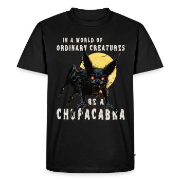 Soyez un Chupacabra - Monstre mythique - Cryptid - T-shirt Premium bio Homme - noir - Devant - Nico (187cm)
