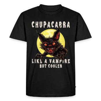 Chupacabra like a vampire, but cooler - cryptid - Men's Premium Organic T-Shirt - black - Front - Nico (187cm)