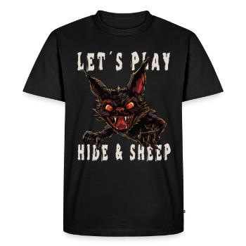 Cachés - T-shirt Premium bio Homme - noir - Devant - Nico (187cm)
