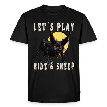 Cachés - T-shirt Premium bio Homme - noir - Devant - Nico (187cm)