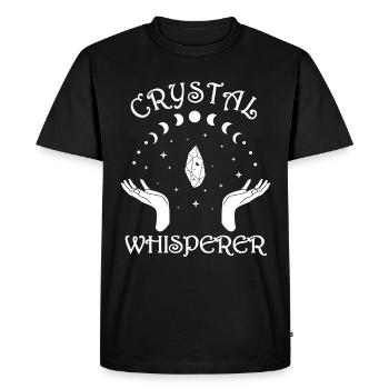 Funny Gemstone Chakra Healer Spiritual - Men's Premium Organic T-Shirt - black - Front - Nico (187cm)