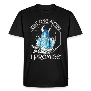 Funny Gemstone Chakra Healer Spiritual - Men's Premium Organic T-Shirt - black - Front - Nico (187cm)