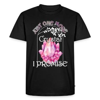 Funny Gemstone Chakra Healer Spiritual - Men's Premium Organic T-Shirt - black - Front - Nico (187cm)