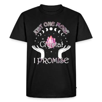Funny Gemstone Chakra Healer Spiritual - Men's Premium Organic T-Shirt - black - Front - Nico (187cm)