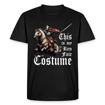 Ceci est mon Ren Faire Costume Renaissance - T-shirt Premium bio Homme - noir - Devant - Nico (187cm)