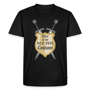 Voici mon costume Ren Faire - - T-shirt Premium bio Homme - noir - Devant - Nico (187cm)