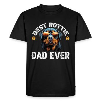 Rottweiler Rottie Dog Breed Pet - Meilleur Rottie Dad - T-shirt Premium bio Homme - noir - Devant - Nico (187cm)