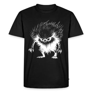 Monstre mythique - Monstre cryptide - Drôle - T-shirt Premium bio Homme - noir - Devant - Nico (187cm)