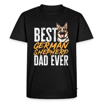 Race de chien de berger allemand Meilleur père berger allemand - T-shirt Premium bio Homme - noir - Devant - Nico (187cm)