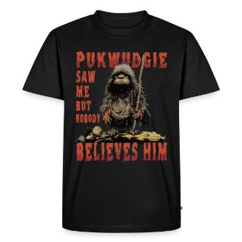 Monstre mythique - Monstre cryptide - Drôle - T-shirt Premium bio Homme - noir - Devant - Nico (187cm)