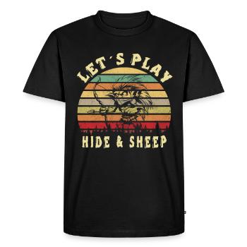Cachés - T-shirt Premium bio Homme - noir - Devant - Nico (187cm)