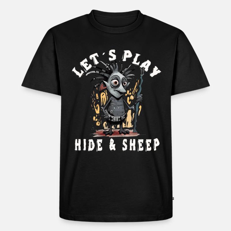 Lass Uns Verstecken - Männer Premium Bio T-Shirt - Schwarz