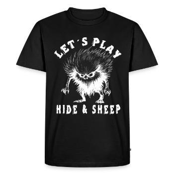 Cachés - T-shirt Premium bio Homme - noir - Devant - Nico (187cm)