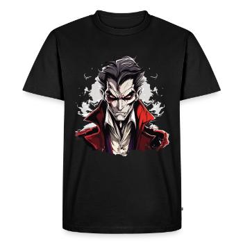 Cool costume d’Halloween - Creepy Vampire - T-shirt Premium bio Homme - noir - Devant - Nico (187cm)