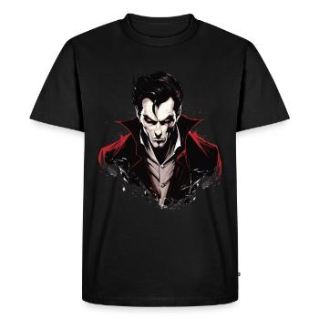 Costume d’Halloween cool - Vampire effrayant - T-shirt Premium bio Homme - noir - Devant - Nico (187cm)