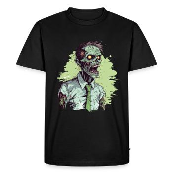 Costume d’Halloween cool - Zombie effrayant - T-shirt Premium bio Homme - noir - Devant - Nico (187cm)