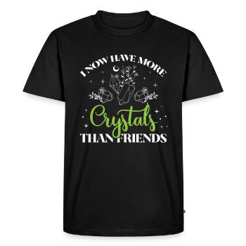 Funny Gemstone Chakra Healer Spiritual - Men's Premium Organic T-Shirt - black - Front - Nico (187cm)