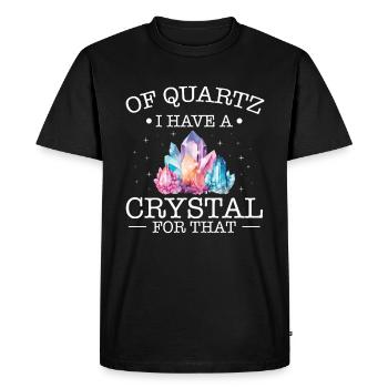 Funny Gemstone Chakra Healer Spiritual - Men's Premium Organic T-Shirt - black - Front - Nico (187cm)