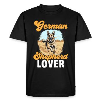 German Shepherd Dog Breed German Shepherd lover - Men's Premium Organic T-Shirt - black - Front - Nico (187cm)