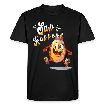 SAP Happens - Maple Tree - Sucre et sirop d’érable - T-shirt Premium bio Homme - noir - Devant - Nico (187cm)
