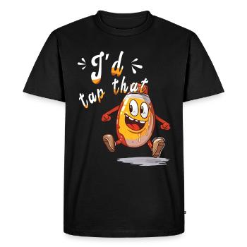 I'd tap on it - maple tree tap - - Men's Premium Organic T-Shirt - black - Front - Nico (187cm)