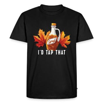I would guess this maple tree that is on - Men's Premium Organic T-Shirt - black - Front - Nico (187cm)