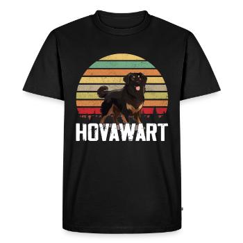Hovawart owner Farmer Dog Purebred Retro - Men's Premium Organic T-Shirt - black - Front - Nico (187cm)