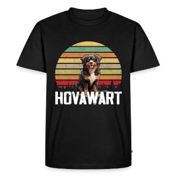 Hovawart owner farmer dog Purebred - Men's Premium Organic T-Shirt - black - Front - Nico (187cm)