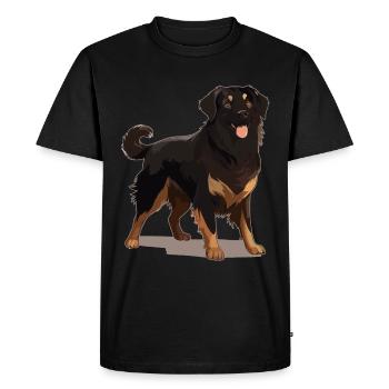 Amoureux des chiens - éleveurs de races de chiens de race pure - T-shirt Premium bio Homme - noir - Devant - Nico (187cm)