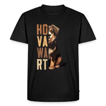 Hovawart owner Farmer Dog Purebred Retro - Men's Premium Organic T-Shirt - black - Front - Nico (187cm)