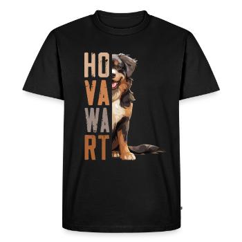 Hovawart owner Farmer Dog Purebred Retro - Men's Premium Organic T-Shirt - black - Front - Nico (187cm)