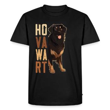 Hovawart owner Farmer Dog Purebred Retro - Men's Premium Organic T-Shirt - black - Front - Nico (187cm)